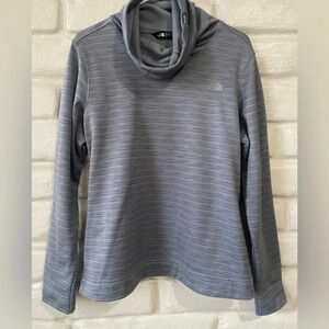 North Face Cowl Neck gray pullover womens size L